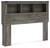 Frandern - Full Bookcase Headboard - Gray