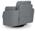 Alainmont Next-Gen Nuvella - Swivel Power Recliner - Salt and Pepper