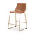 Ciabori - Upholstered Barstool (Set of 2) - Brown / Gold