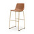 Ciabori - Tall Upholstered Barstool (Set of 2) - Brown / Gold
