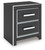 Zuraleus - Two Drawer Night Stand - Black