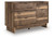 Chirason - Six Drawers Dresser - Brown