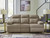 Side-Swipe - Reclining Sofa With Drop Down Table - Mocha