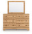 Aleaport - Dresser and Mirror - Warm Brown