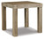 Silo Point - Square End Table - Brown