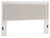 Zuraleus - King Upholstered Panel Headboard - White