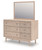 Arloster - Dresser And Mirror - Tan