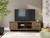Zadilyn - XL TV Stand With Fireplace Option - Brown