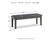 Hallanden - Large UPH Dining Room Bench - Black / Gray