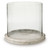 Saskia - Candle Holder - Clear / Beige