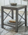 Freedan - Square End Table - Grayish Brown
