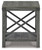 Freedan - Square End Table - Grayish Brown
