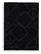 Marav - 5' x 7' Rug - Black / White