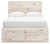 Lawroy - Full Panel Bed With Storage Footboard - Light Natural