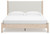 Cadmori - King Upholstered Panel Bed - Two-tone