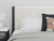Cadmori - King Upholstered Panel Bed - Black / White