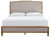 Sharlance - California King Upholstered Panel Bed - Light Brown