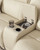 Double Deal - 2-Piece Power Reclining Loveseat Sectional With Console - Almond