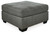 Pitkin - Oversized Accent Ottoman - Slate