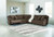 Top Tier - 5-Piece Reclining Sectional - Chocolate
