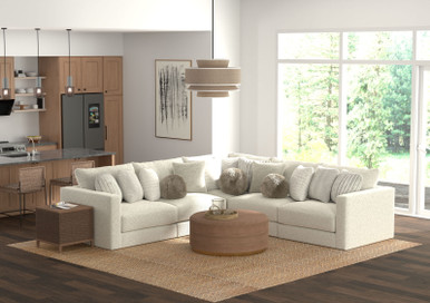 The Ritzy - 5 Piece Modular Sectional - Bone sold at Hometown RTO