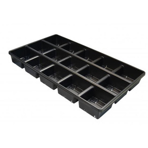 15 COUNT TRAY FOR 4.5" SQUARE, BLACK, (50/CS) 15 COUNT TRAY FOR 4.5" SQUARE, BLACK, (50/CS)