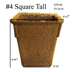 COWPOT #4 SQUARE TALL, (330/CS) COWPOT #4 SQUARE TALL, (330/CS)