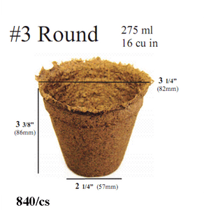 COWPOT #3 ROUND, (840/CS) COWPOT #3 ROUND, (840/CS)