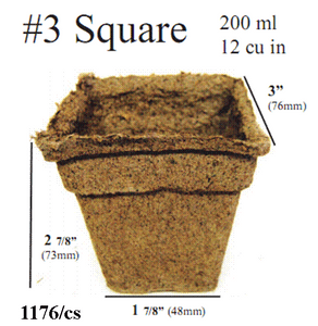 COWPOT #3 SQUARE, (400/CS) COWPOT #3 SQUARE, (400/CS)