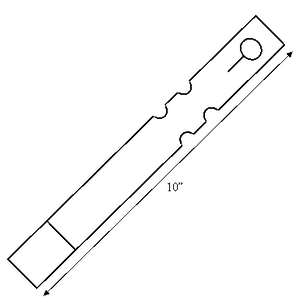 10'' X 1'' WRAP AROUND TAG, (100/BDL)