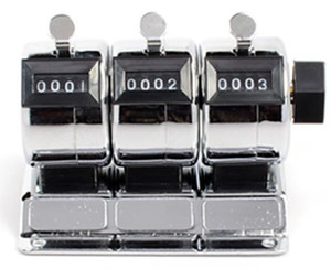 3--4 DIGIT TALLY COUNTERS IN ONE, STEEL CASES, MOUNTABLE