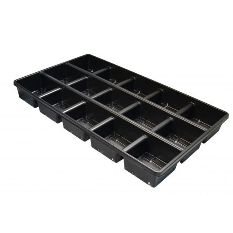 15 COUNT TRAY FOR 4.5" SQUARE, BLACK, (50/CS)