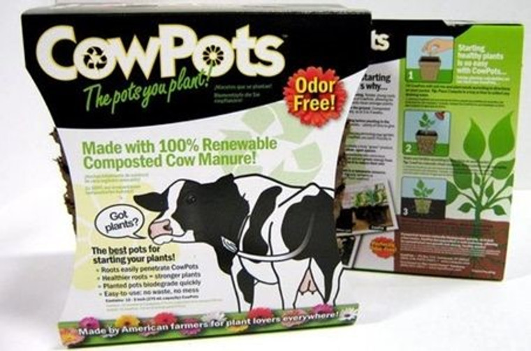 COWPOT #3 SIXCELL FLAT RETAIL, (144/CS)