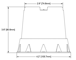 4" ROUND POT, GREEN (360/CS)