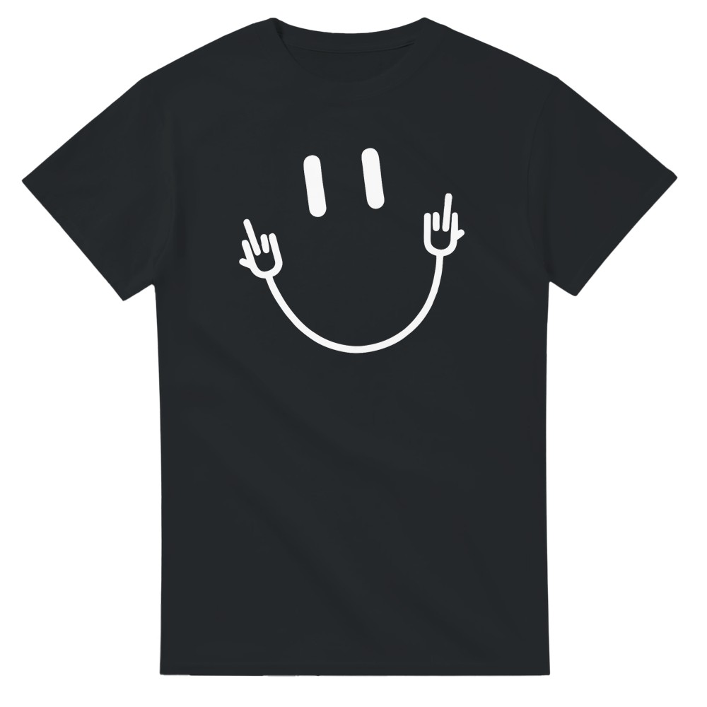 Camiseta Smiley Face Flipping the Bird - Imagen 76 de 76