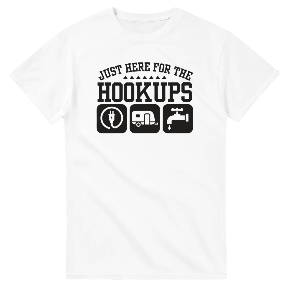 Just Here for the Hook Ups - Camping T-Shirt - Picture 7 of 76