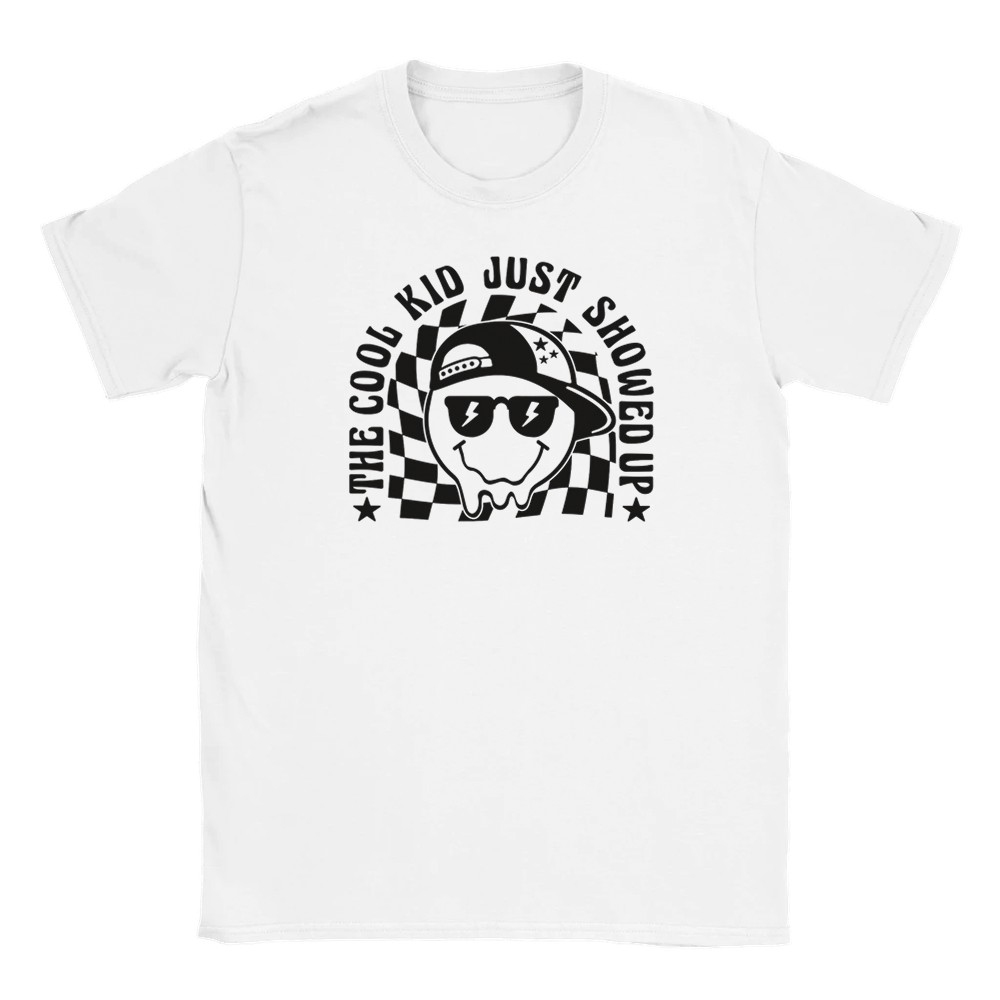 The Cool Kid Just Showed Up Kids Crewneck T-shirt - Picture 3 of 41