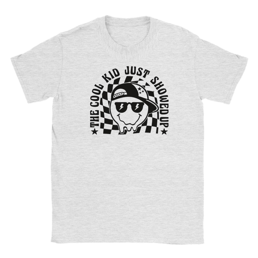 The Cool Kid Just Showed Up Kids Crewneck T-shirt - Picture 7 of 41