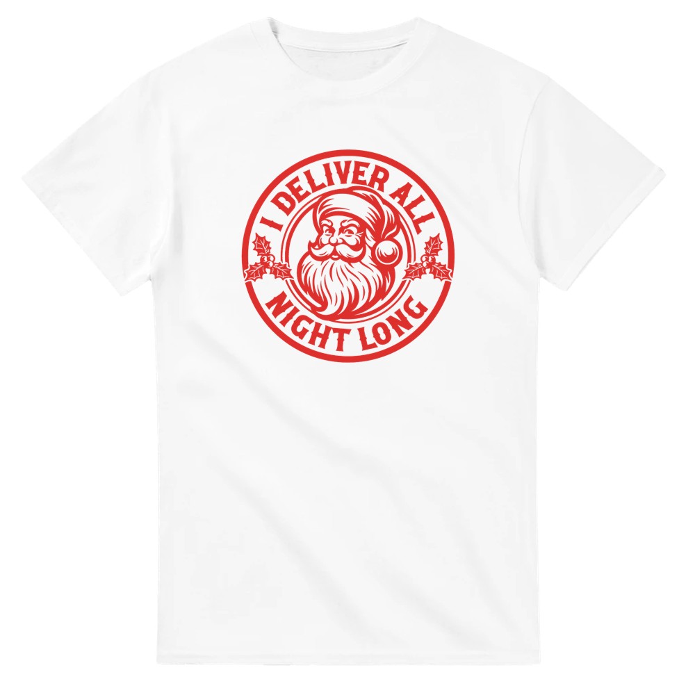I Deliver All Night Long - Weihnachtsmann T-Shirt - Bild 9 von 76
