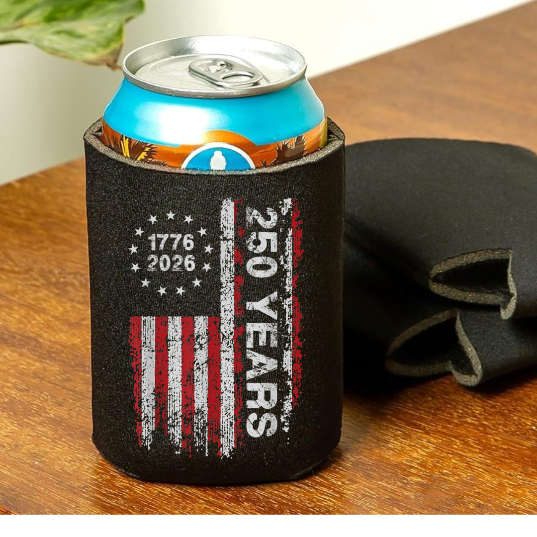 America 250 Years Airshow Can Cooler 2-Pack, 4-Pack, or 6-Pack
