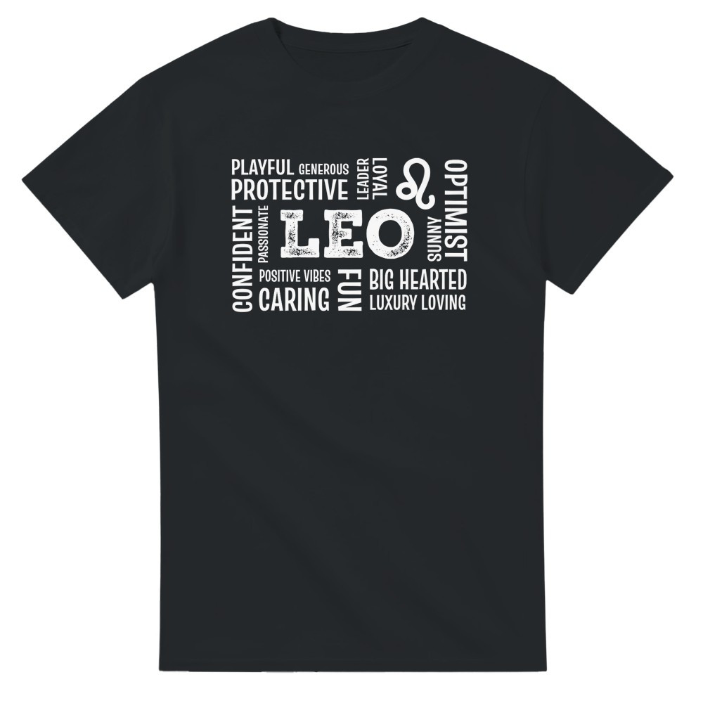 Leo Word Art - Zodiac T-Shirt img