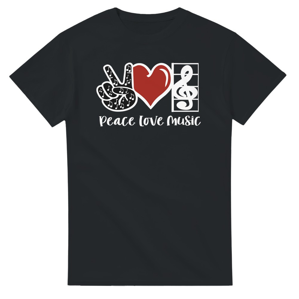Peace, Love, Music T-Shirt img