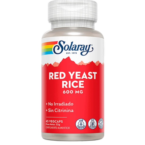 SOLARAY RED YEAST RICE 600MG 45 VEGCAPS