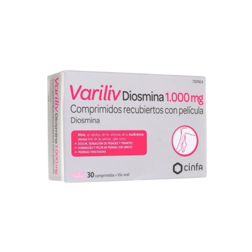 VARILIV DIOSMINA FORTE 1000MG 30 COMP