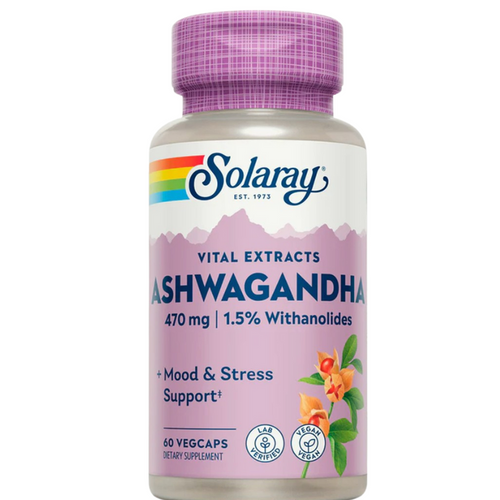 SOLARAY ASHWAGANDHA 60 VEGCAPS