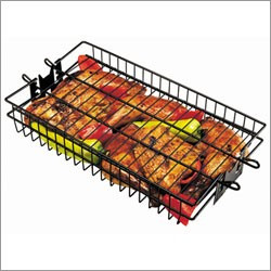 grill pro non stick rotisserie spit basket