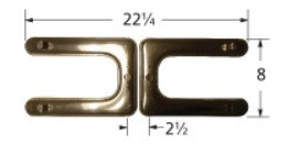 22 1/4" x 8", Stainless Steel Burner - 18202 22 1/4" x 8", Stainless Steel Burner - 18202