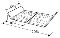 12 1/2 x 20 3/4, Stainless Heat Shield, Thermos 12 1/2 x 20 3/4, Stainless Heat Shield, Thermos