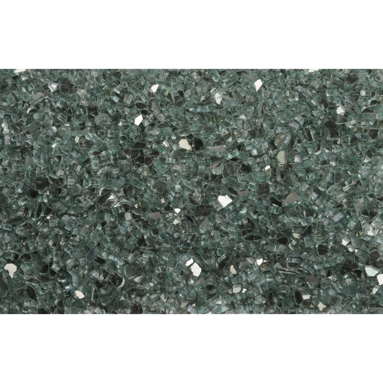 American Fireglass 24-in H Burner 1/4-in Evergreen Reflective Fire Glass NG American Fireglass 24-in H Burner 1/4-in Evergreen Reflective Fire Glass NG