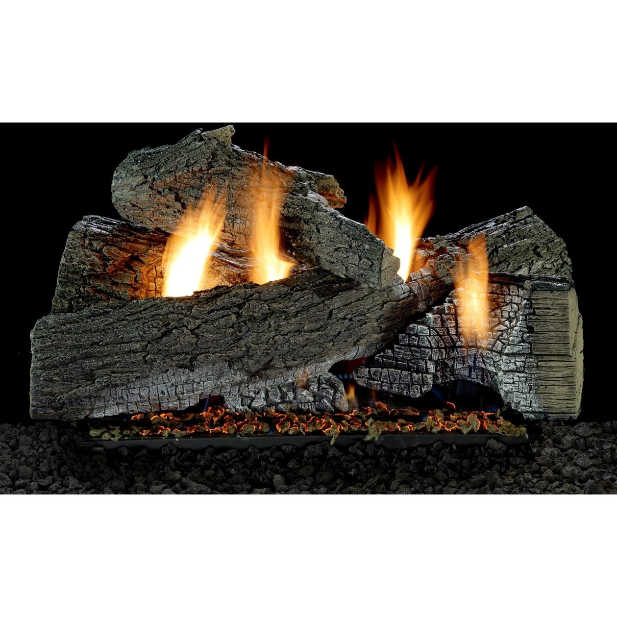 Super WildWood gas log and burner set Super WildWood gas log and burner set